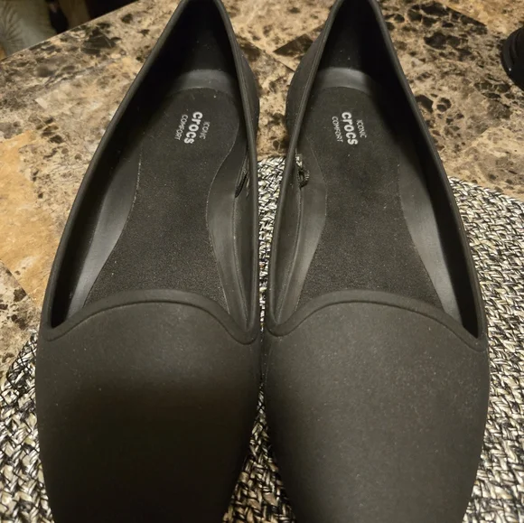 CROCS Women's Elegant Dark Gray Loafers - Picture 1 of 6